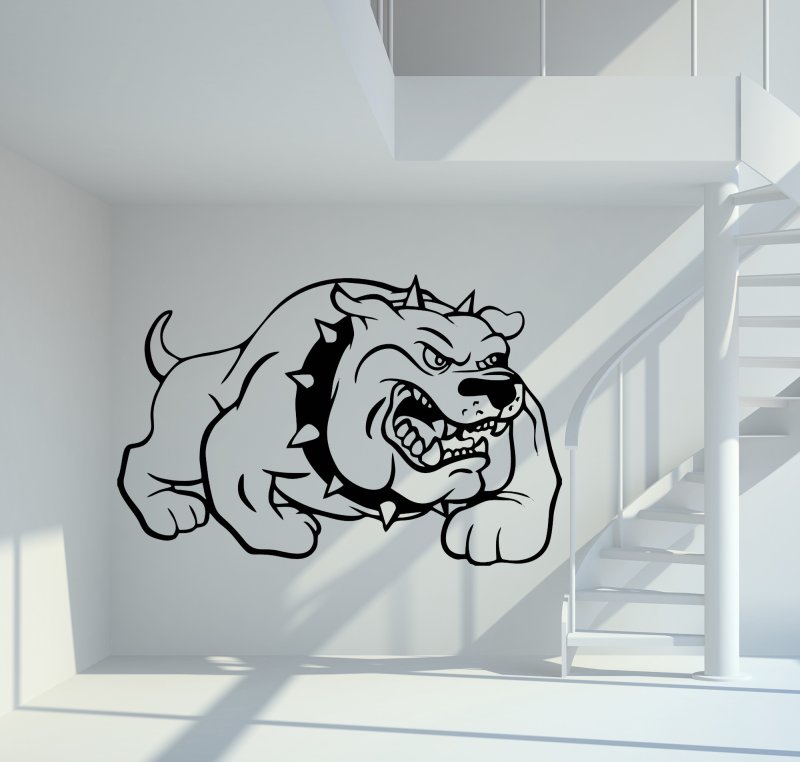 12039 Bulldogge Wandtattoo